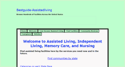 Desktop Screenshot of bestguide-assistedliving.com