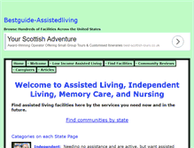 Tablet Screenshot of bestguide-assistedliving.com